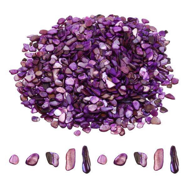 uxcell 500g 砕かれた貝殻 不規則な自然なモザイク シェルフラグメント ホームデコレーショ...