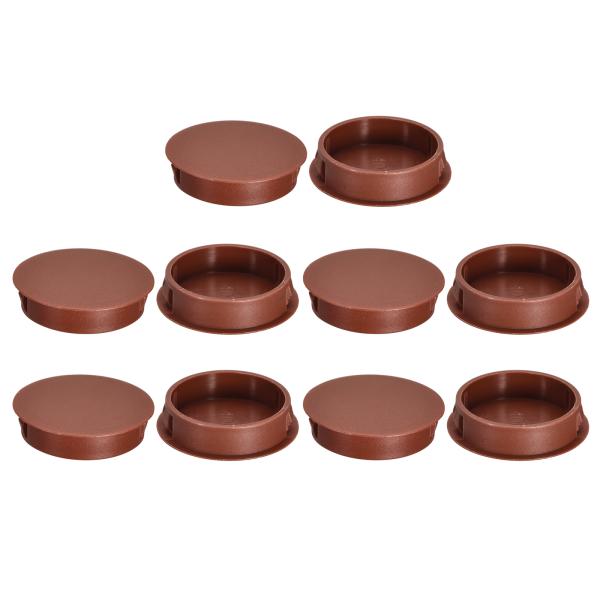 uxcell 40mm/1.57"プラスチック製ホールプラグ 10個セット フラッシュタイプパネルラ...