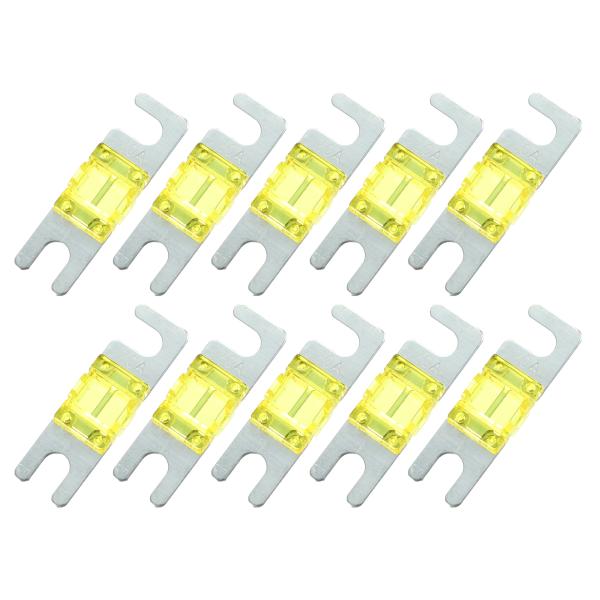 xAUTOHAUx10個セット 20A AFSミニANLヒューズ 車両 トラ ック オートバイ ボー...