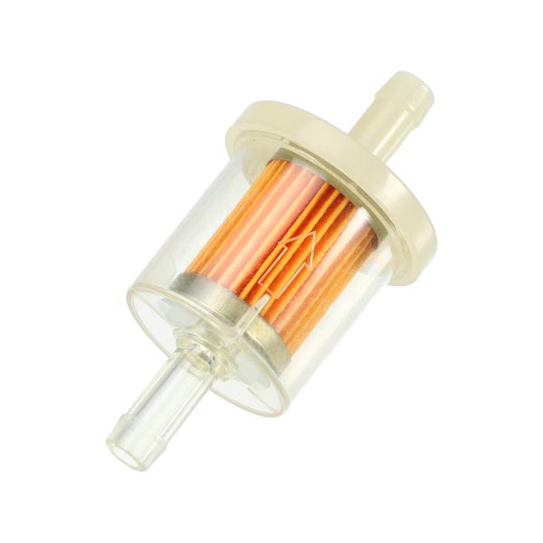 A ABSOPRO 1/4インチガスインライン燃料フィルターに対応 2.83"x1.38" プラスチ...