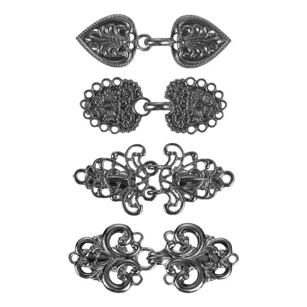 uxcell 4個セット ビンテージセータークリップ ケープクローク ク ラスプ レトロカーディガ ...