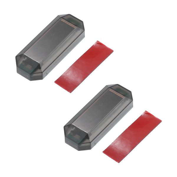 xAUTOHAUx2個セット 3.7V パワーソーラーアラームライト インテリアシミュレート ダミー...