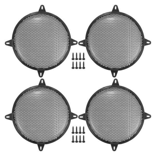 ACROPIX ユニバーサル10インチカースピーカーグリルカバーメッシュラウンド10インチオーディオ...