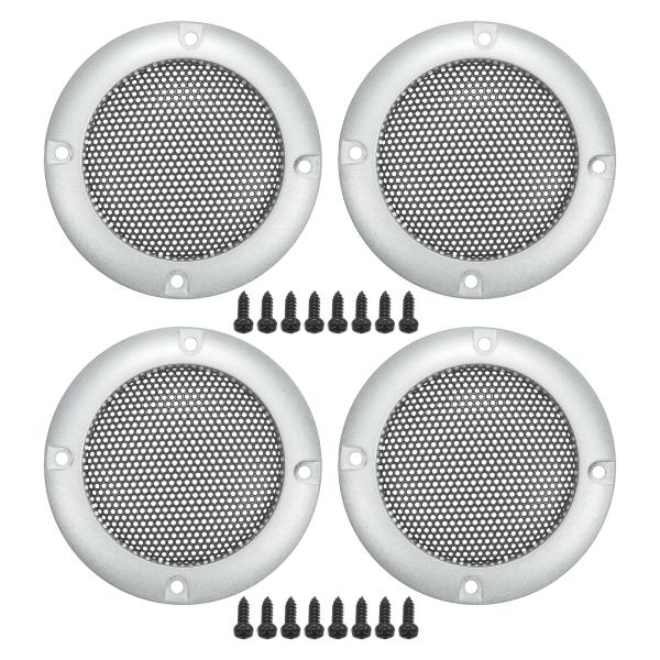 ACROPIX ユニバーサル2インチカースピーカーグリルカバーメッシュラウンド2インチオーディオスピ...