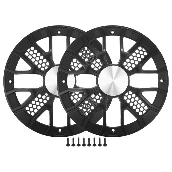 ACROPIX ユニバーサル8インチカースピーカーグリルカバー ラウンド8インチオーディオスピーカー...