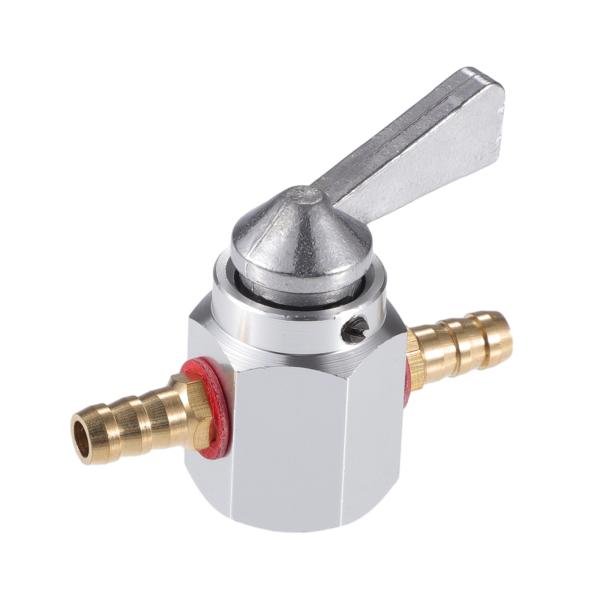 xAUTOHAUx ガスインラインオンオフ燃料タップペットコックバルブスイッチ6mm オートバイ ダ...