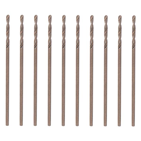 uxcell 10個セット ジョバードリルビット 1mm (5/128") 黒ニトライド＆金チタンコ...