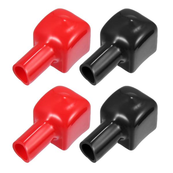 X AUTOHAUX 車両用バッテリーターミナルカバーブーツプロテクター ポジティブおよびネガティブ...