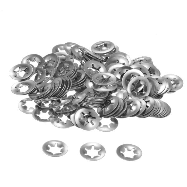 uxcell 内歯スターロックプッシュワッシャー（M6x14）150個セット