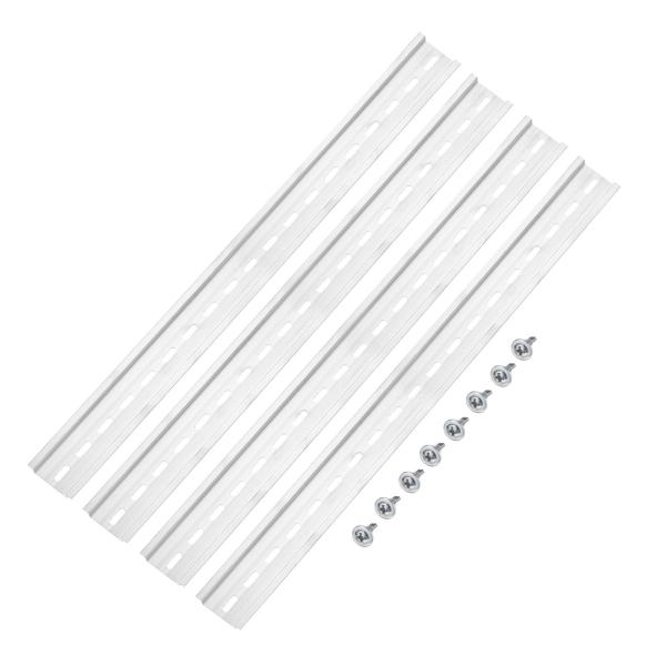 uxcell DINレールスロット付きアルミニウム取り付けガイド 20"x1.4"x0.3" 電気工...