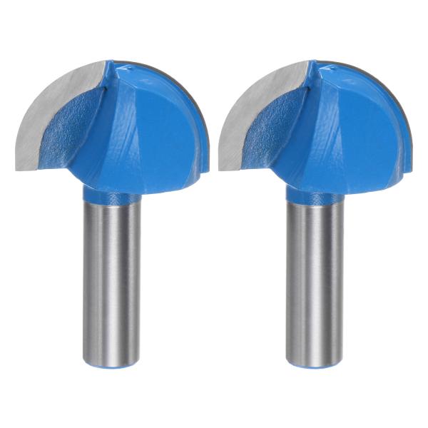 uxcell 2個セット ルータービット コアボックス 1/2シャンク 1-5/8"切削径 ラウンド...
