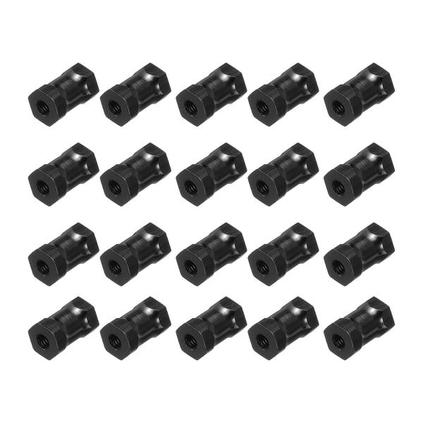 uxcell 六角アルミスタンドオフカラムスペーサー M3x10mmの六角スペーサー RC飛行機 F...