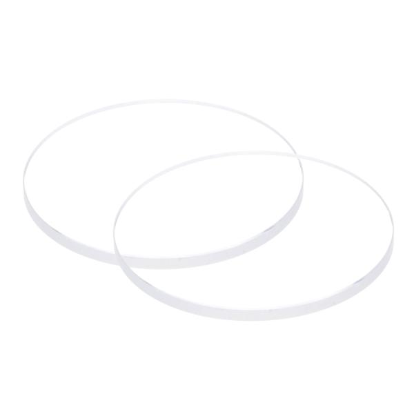 uxcell 2個セット ウォッチクリア水晶レンズガラス 26.5mm直径 2mm厚 ラウンドフラッ...