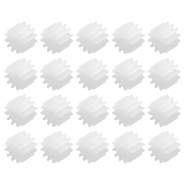 uxcell 20個 プラスチックギア 12歯 プラスチックシャフトギア モデル122AA 減速ギア...