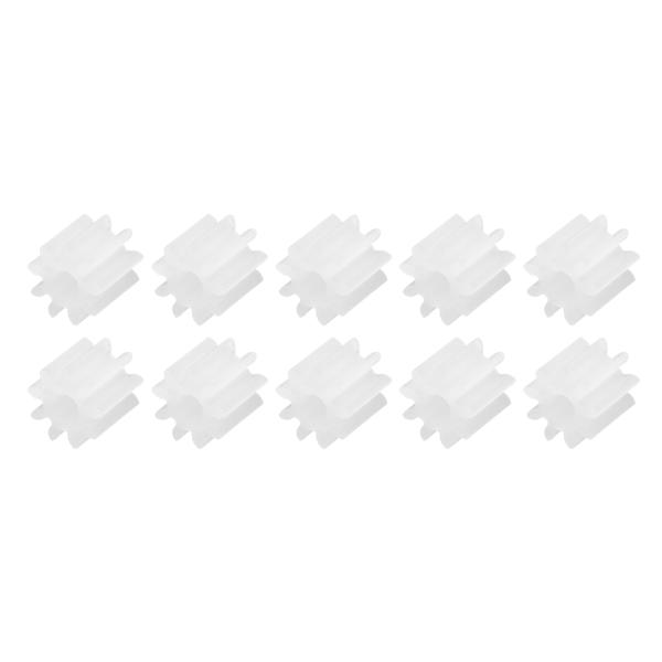 uxcell 10個 プラスチックギア 9歯プラスチックシャフトギア モデル092AA 減速ギア R...