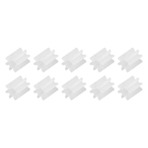 uxcell 10個 プラスチックギア 8歯 プラスチックシャフトギア モデル082AA 減速ギア ...