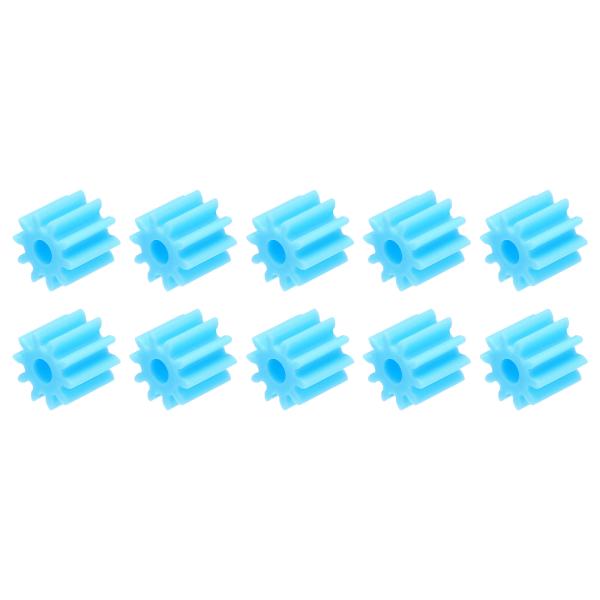 uxcell 10個 プラスチックギア 10歯プラスチックシャフトギア モデル102AA 減速ギア ...