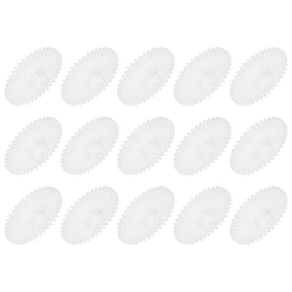 uxcell 15個 プラスチックギア 40歯 プラスチックダブルギア モデル 40102BA 減速...