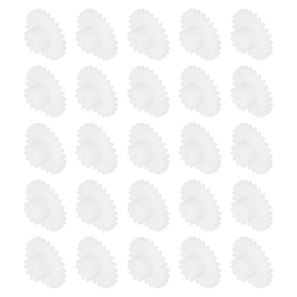 uxcell 60個 プラスチックギア 24歯 プラスチックダブルギア モデル24102BA 減速ギ...