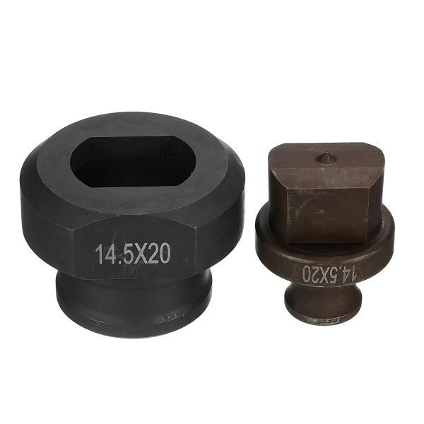 uxcell 油圧穴パンチダイ Φ14.5×2mm 精密な楕円形の穴 電動油圧穴パンチキット MHP...