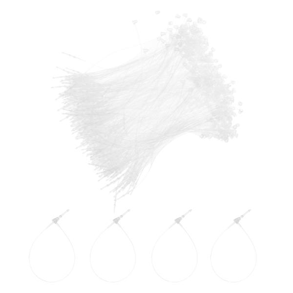 uxcell 5000個のプラスチックタグタイズファスナー 5&quot;のセキュリティループタイピン 衣類の...