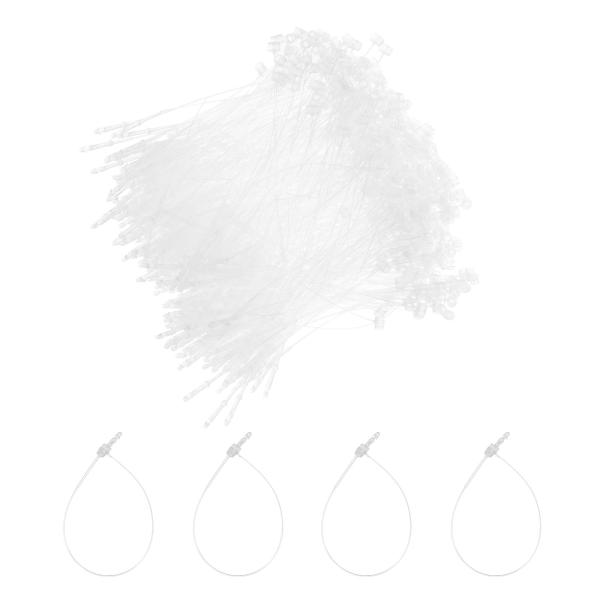 uxcell 5000個のプラスチックタグタイ 4"のセキュリティループタイ 衣類の値札 靴のスナッ...