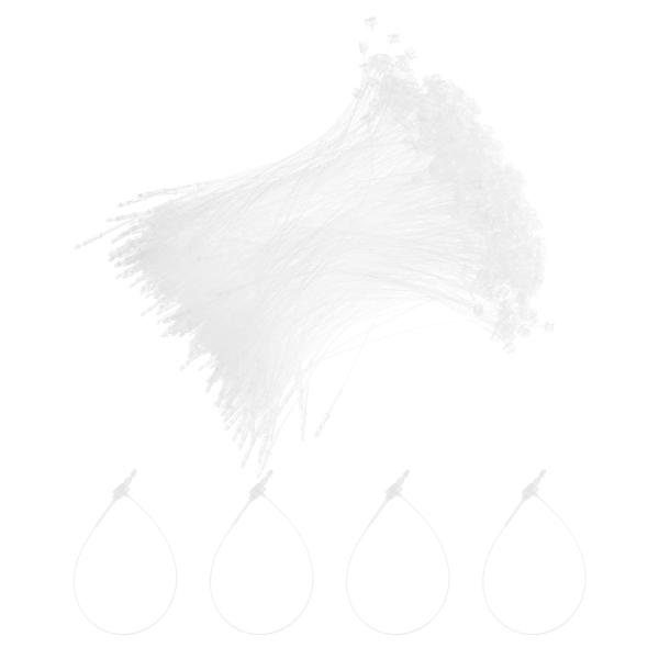 uxcell 5000個のプラスチックタグタイ 6"のセキュリティループタイ 衣類の値札 靴のスナッ...