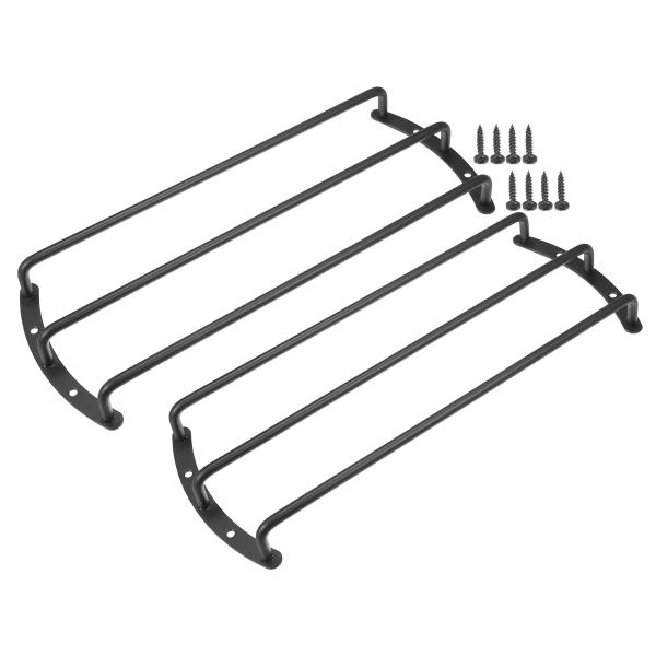 ACROPIX ユニバーサル黒アイアン12インチスピーカーグリルバーオーディオスピーカーサブウーファ...