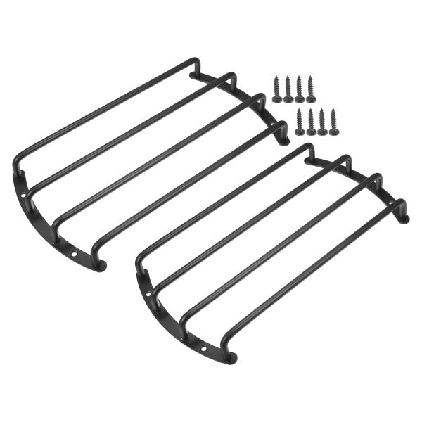 ACROPIX ユニバーサル黒アイアン10インチスピーカーグリルバーオーディオスピーカーサブウーファ...