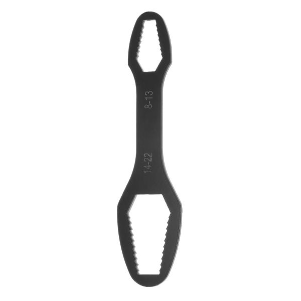 uxcell 8-22mmの両端マルチ機能ユニバーサルトルクスレンチ 厚さ0.14" 長さ6.3" ...