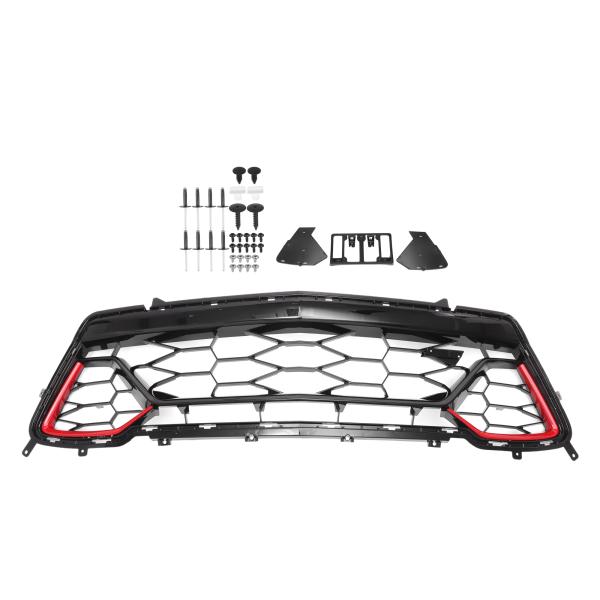 X AUTOHAUX No.84040593 ブラッ クフロントロアフードバンパーグリル シボレーに...