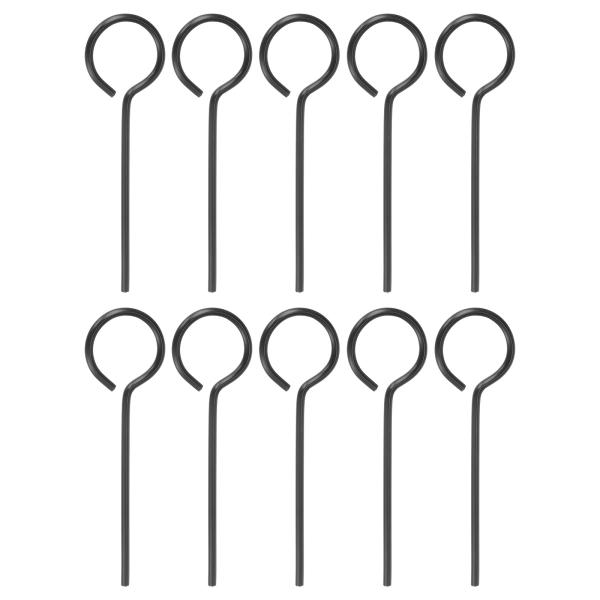 uxcell 10個セット ドギング六角レンチ 5/64" SAE メタル ドアキー スパナ オーリ...