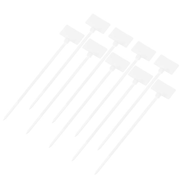 uxcell 250個のマーカーケーブルジップタイ 4"の自己ロック式外部ナイロンラベルジップタイラ...