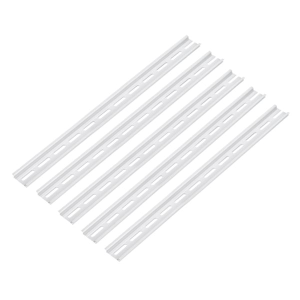 uxcell DINレールスロット付きアルミニウム取り付けガイド 15"x1.4"x0.3" 装置取...