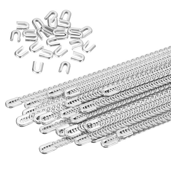 PATIKIL 50個 金属鋼 スパ イラルコルセットボーンニング 350mm 24個のボーンチップ...