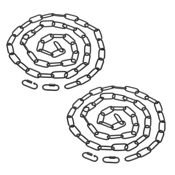 PATIKIL 6フィート照明用吊りチェーン 2個のメタルループチェーン プラントポットシャンデリア...