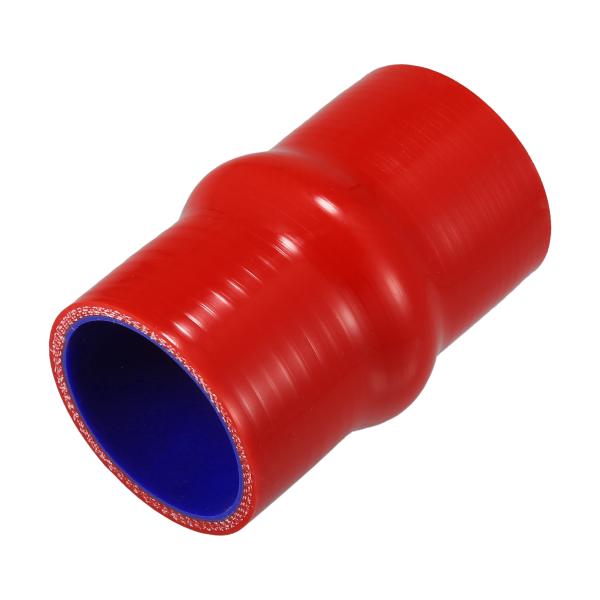 xAUTOHAUx1個 51mm/2.01" 102mm/4.02" 長さの赤青カーシリコンホース ...