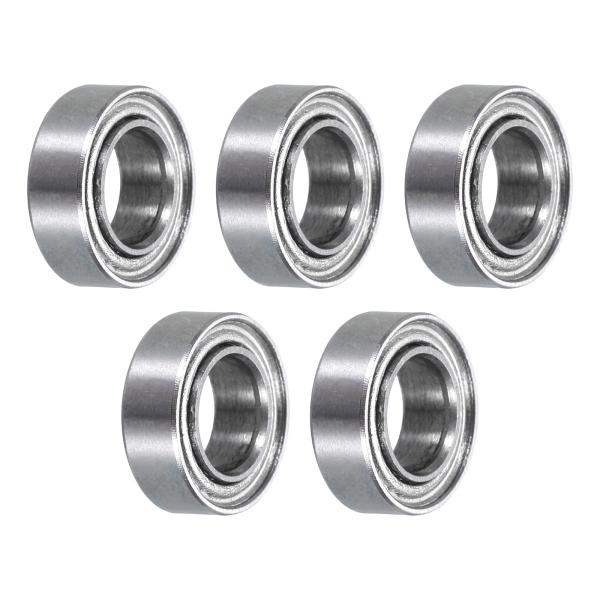 uxcell 5個セット MR95ZZ ミニチュア深溝玉軸受 5x9x3mm 二重シールドベアリング...