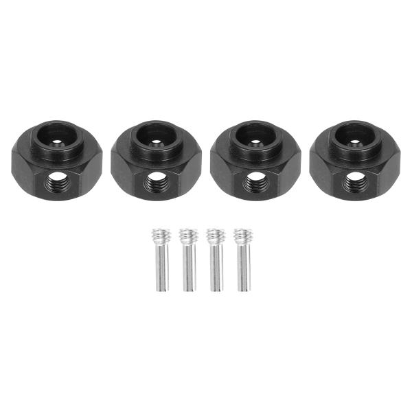 uxcell アルミホイールヘックスハブ 6mmヘックス拡張スペーサードライブアダプター、RCクロー...