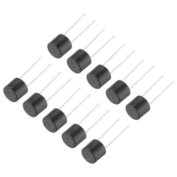 uxcell 10個 円筒形DIPマウントミニチュアラウンドスローブローマイクロヒューズ 電子部品P...