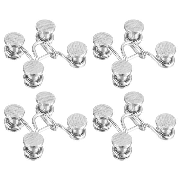 uxcell パンツウエストタイトナー ジーンズ用調節可能ボタン ウエストエクステンダーバックルセッ...