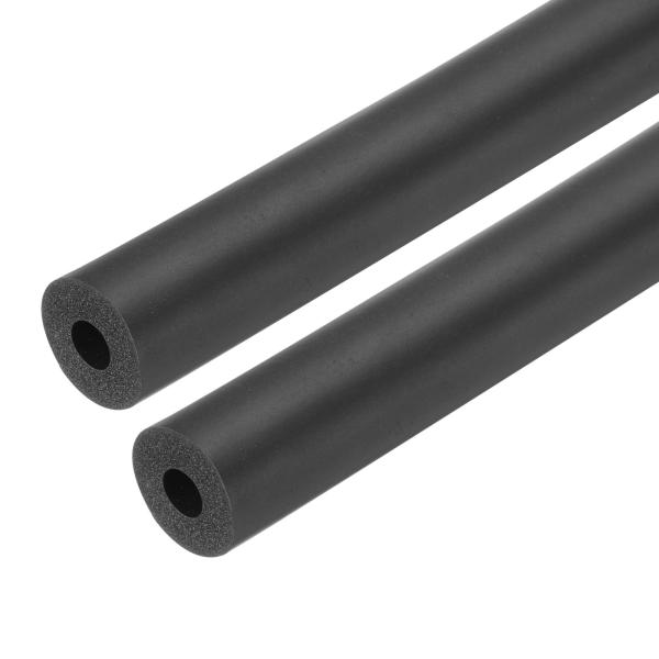 uxcell 2個のパイプ断熱フォームチューブ ラギング断熱 9mm内径 25mm外径 24" 保温...