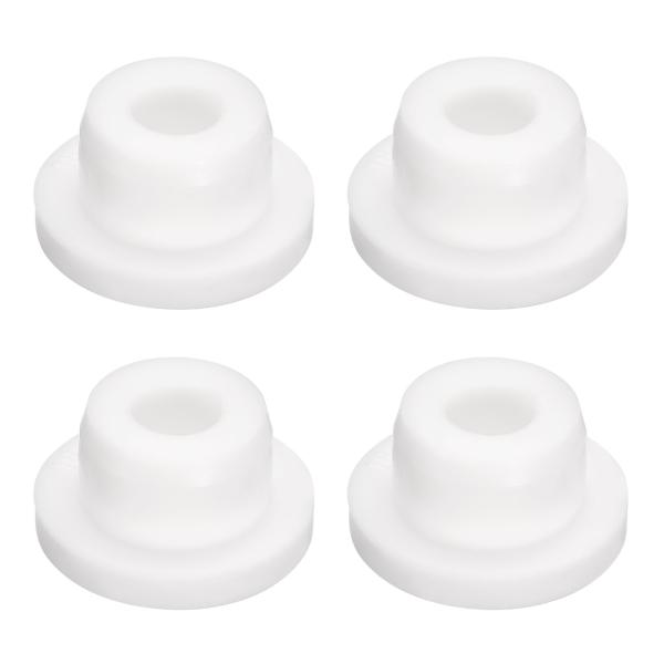 uxcell 4個入り ホワイトプラグホール 17mm/0.67" 穴用 ゴムボタンプラグ