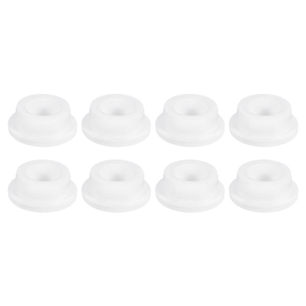 uxcell 8個入り ホワイトプラグホール 27-28mm/1.06-1.1" 穴に適用可能なゴム...