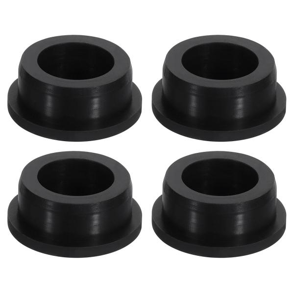 uxcell 4個入り 黒いプラグホール 32-33 mm / 1.26-1.3" 穴用 ゴムボタン...