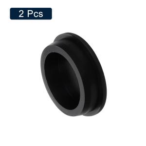 uxcell 2個入り 黒いプラグホール 50...の詳細画像4
