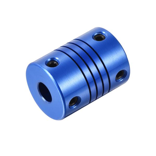 uxcell 1個 6mmから6.35mmのアルミ合金シャフトカップリング L25xD19 柔軟なカ...