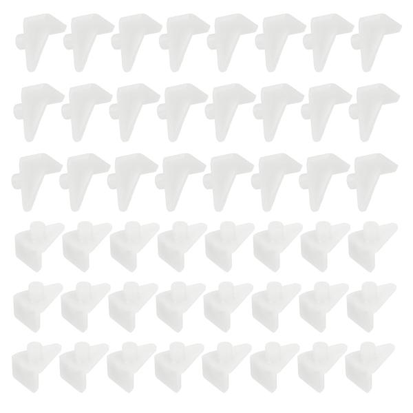 PATIKIL 棚サポートピン 0.2" 50個セット PPプラスチック製棚ホルダーピンブラケット ...