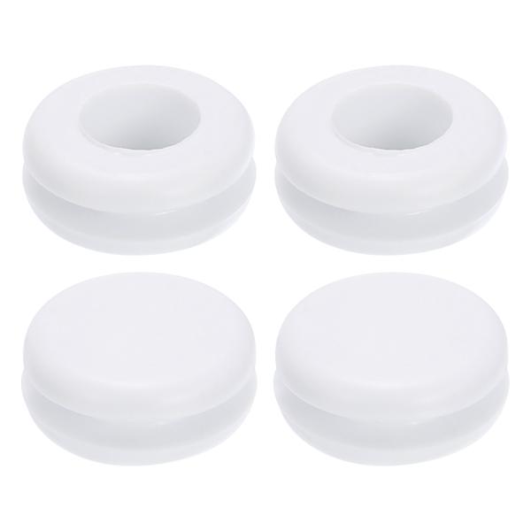 uxcell 60個のゴムグロメット 3/8"（10mm）ドリル穴 1/4"（8mm）ID 両面ホー...