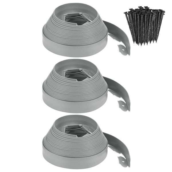 M METERXITY ガーデンエッジング - 120フィートのノーディグランドスケープエッジングプ...